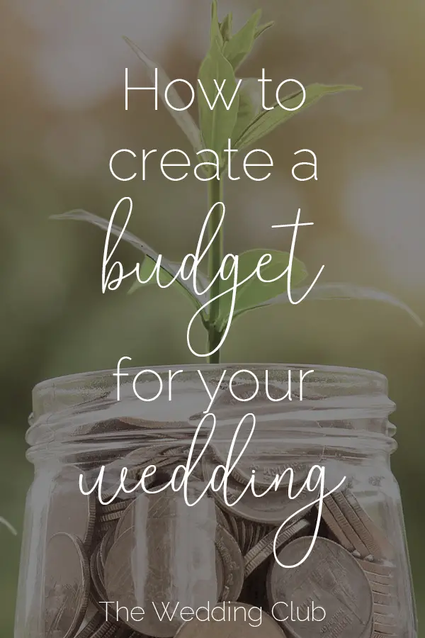 How to create a budget for your wedding