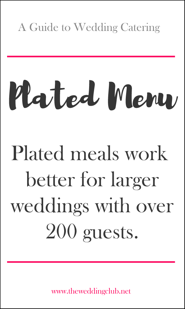 Plated Menu