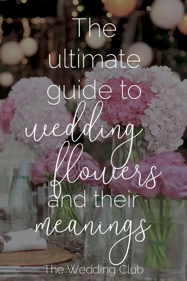 The ultimate guide to wedding flowers and their meanings
