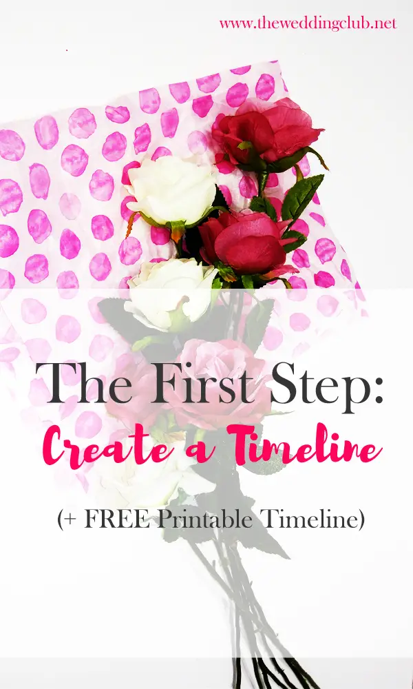 the first step - create a timeline