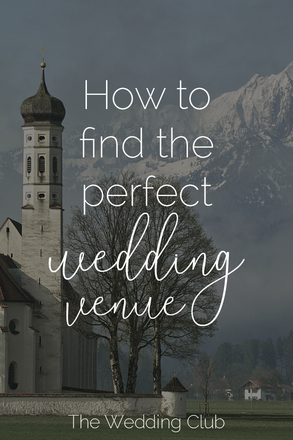 How to find the perfect wedding venue