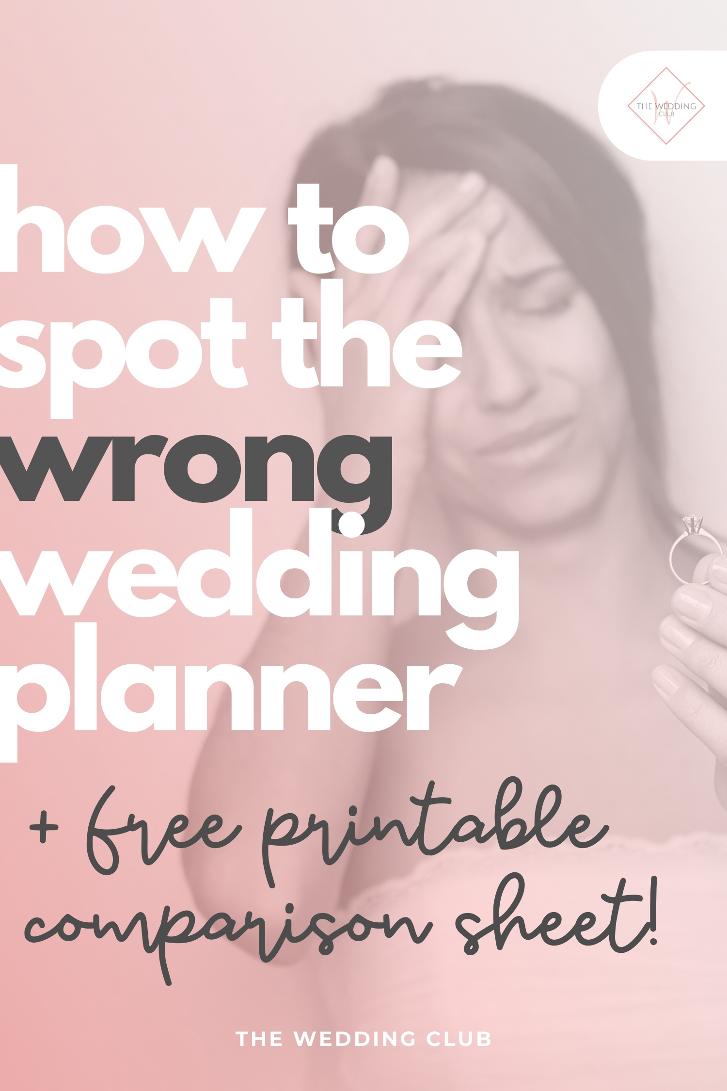 WARNING! How to spot the WRONG wedding planner! + FREE Wedding Planner Comparison Sheet