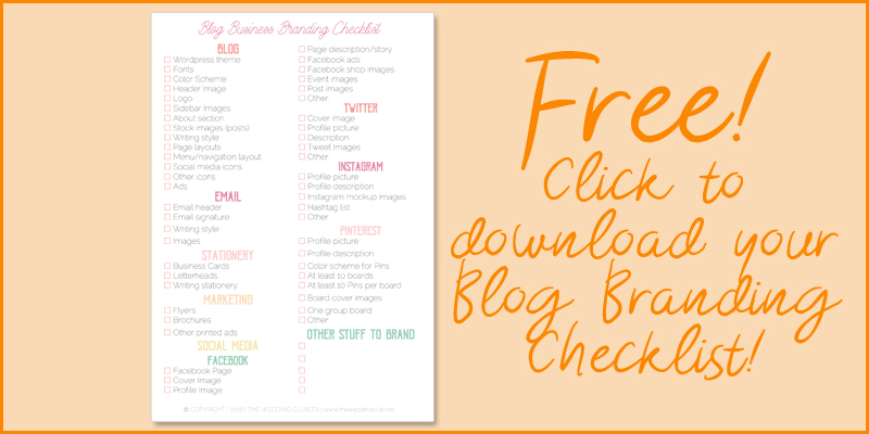 Blog branding checklist - how to brand your blog, what to brand on your blog