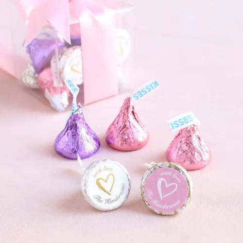 edible wedding favors - personalized kisses from Beau-coup