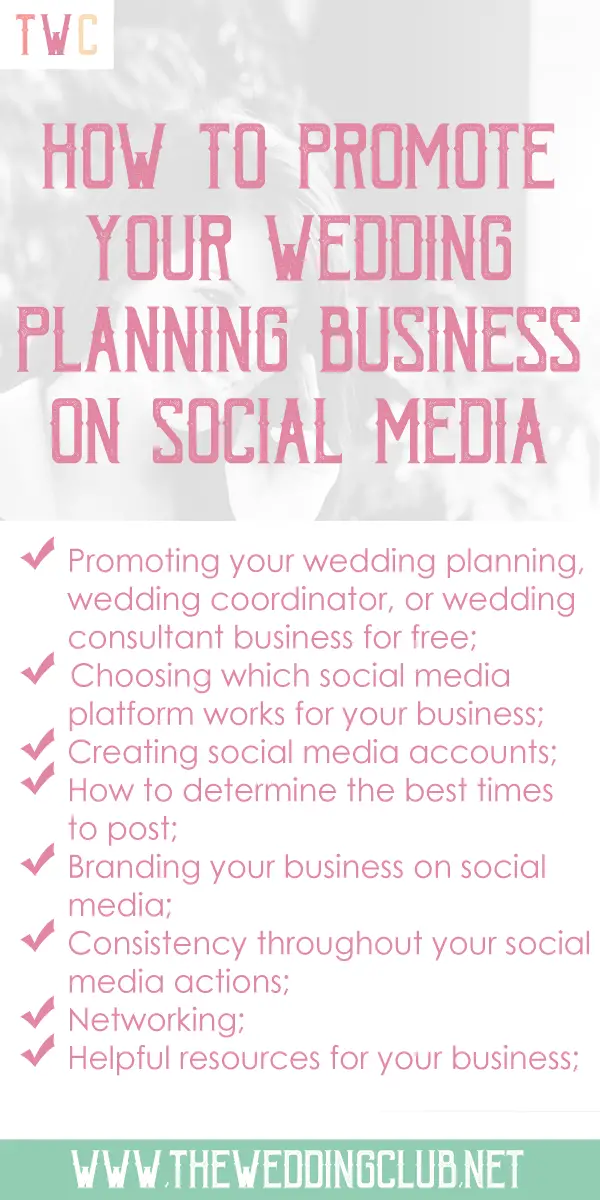 How to promote your wedding planning business on social media