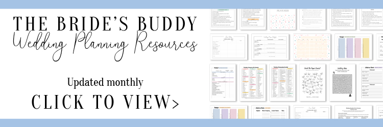 The Bride's Buddy - Wedding Planning Resources - The massive archive of wedding planning printables to plan your wedding! In this membership, you will find checklists, planners, calendars, budgets and more... From list of duties for each member of your bridal party, to a complete bridal shower planner, multiple checklists for different parts of your wedding, and complete bundles to plan your wedding music, budget, suppliers, etc.! Updated monthly with new printable resources.