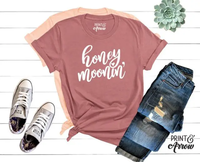 Honeymoon T-shirts by PrintAndArrow