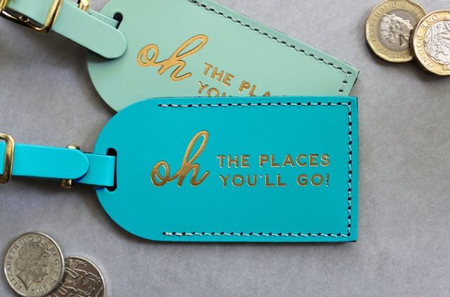 Dr. Seuss Encouraging Quotes | Luggage Tags by LetterandLeather 