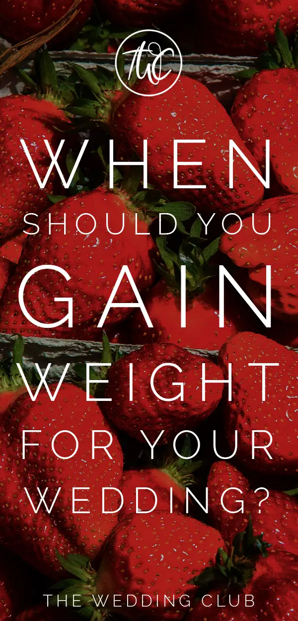 When should you gain weight for your wedding? A weird question, but there are some brides who have to gain weight for many reasons! #weightgain #weight #health #healthtips #fitness #lifestyle #bride #wedding