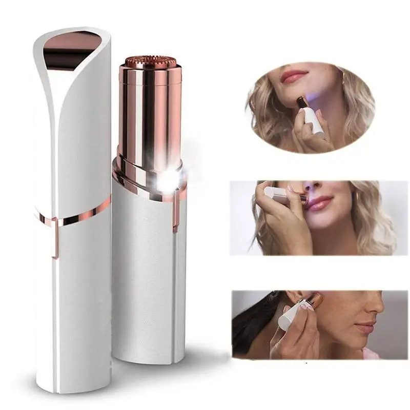 Electric lipstick-shaped ladies hair remover - perfect for facial hair! #afflink