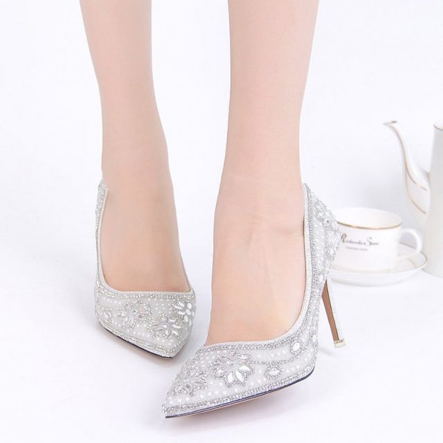 Bling Rhinestone Wedding Shoes by BlingQueenAu