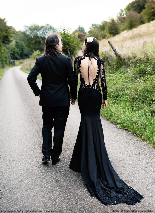 Black Wedding Dress by PolinaIvanova