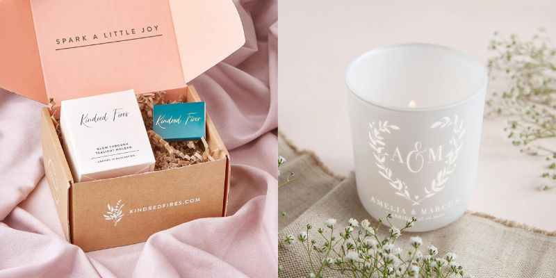 Wedding gift registry Etsy - candle gift set by LoomWeddings on Etsy - The Wedding Club