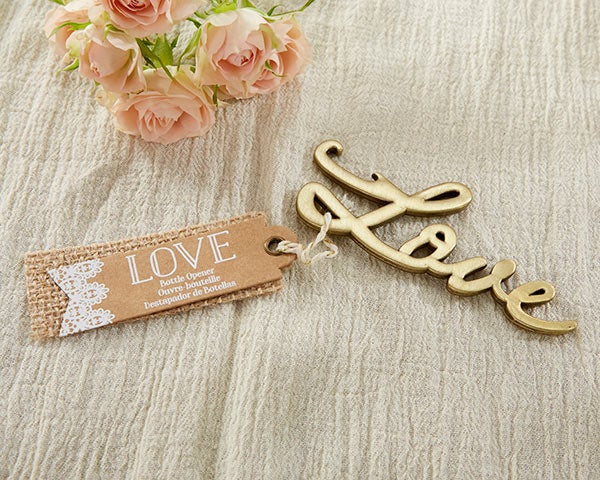 Gold Love Bottle Opener