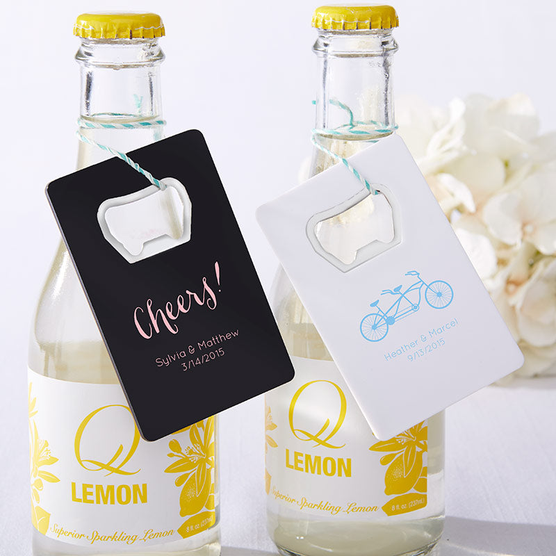 Personalized Wedding Credit Card Bottle Opener