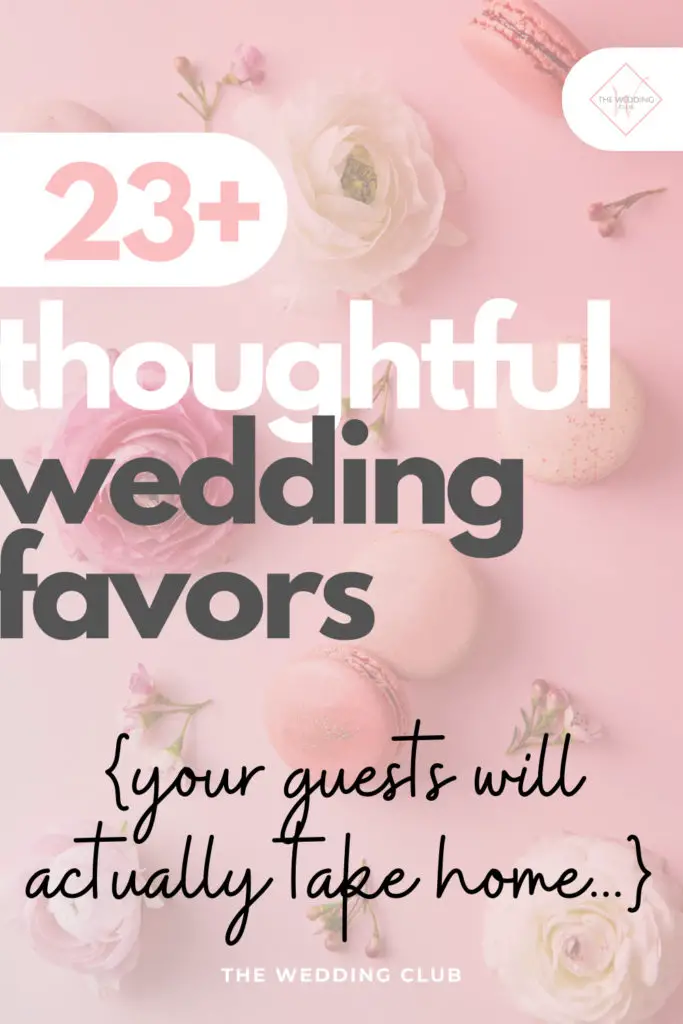 23+ Thoughtful wedding favors your guests will actually take home