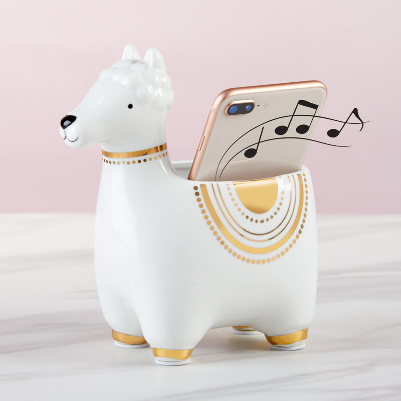 Llama Ceramic Phone Amplifier