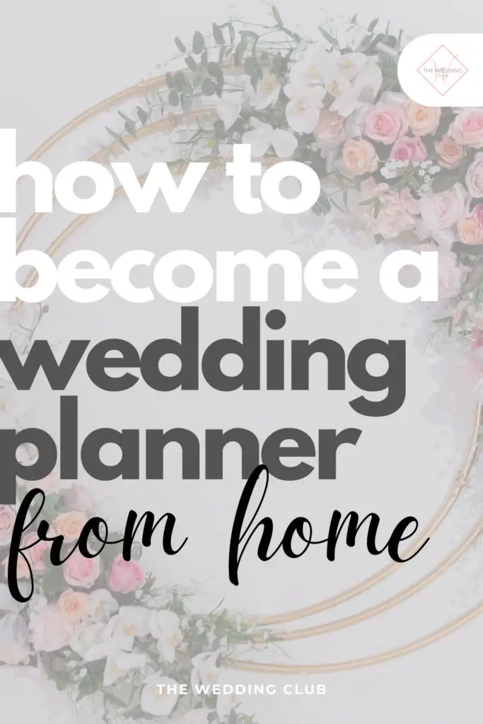 How to become a wedding planner from home