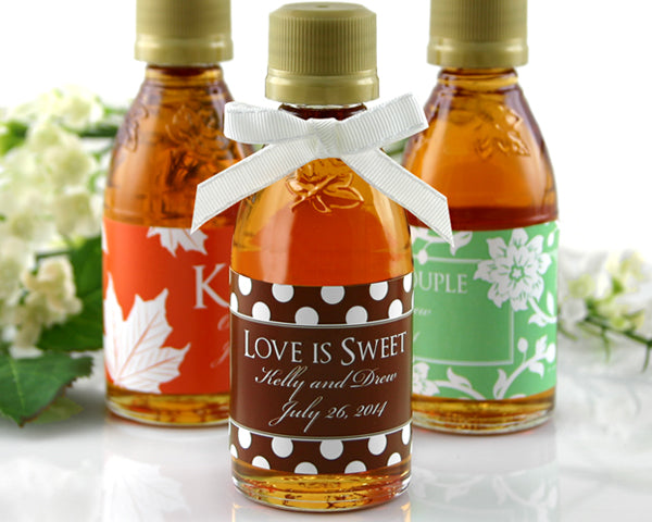 Personalized Maple Syrup Favors