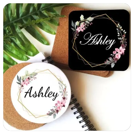 42+ Adorable wedding favors for the kitchen - Personalized coasters favors - The Wedding Club