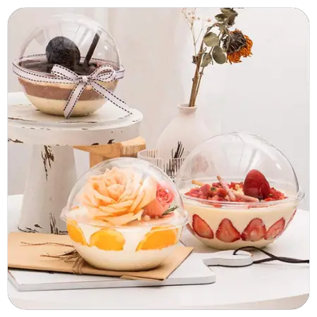 42+ Adorable wedding favors for the kitchen - 10pcs Transparent Round Cake Ball - The Wedding Club