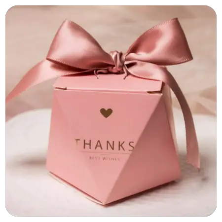 42+ Adorable wedding favors for the kitchen - 1pc Letter Graphic Packaging Box - pink - The Wedding Club