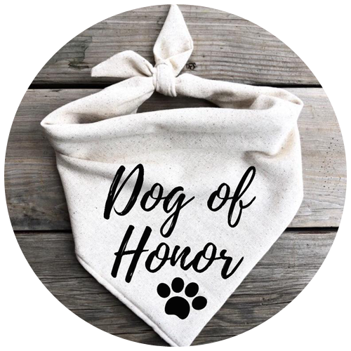 Dog Bandana by CaliforniaPaws | 23+ Ways to include your dog in your wedding - These dog wedding ideas are perfect for the couple who wants to include their favorite pup on their big day!