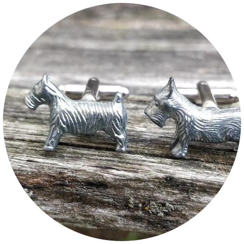 Terrier cufflinks by JustCyndy | 23+ Ways to include your dog in your wedding - These dog wedding ideas are perfect for the couple who wants to include their favorite pup on their big day!