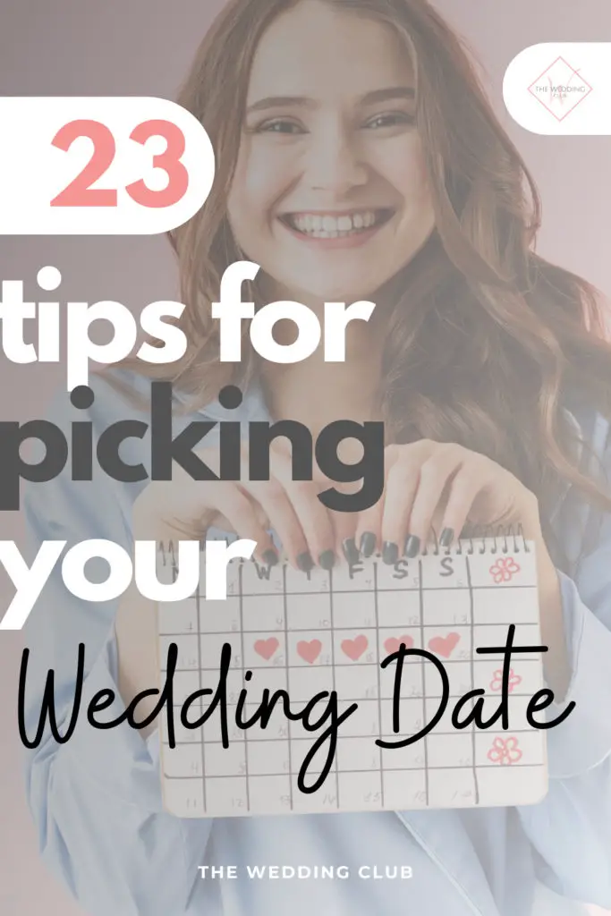 23 Tips for picking your wedding date
