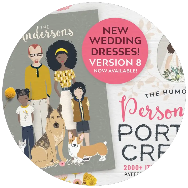 Personalised Portrait Creator v8 By Lisa Glanz | 23+ Ways to include your dog in your wedding - These dog wedding ideas are perfect for the couple who wants to include their favorite pup on their big day!