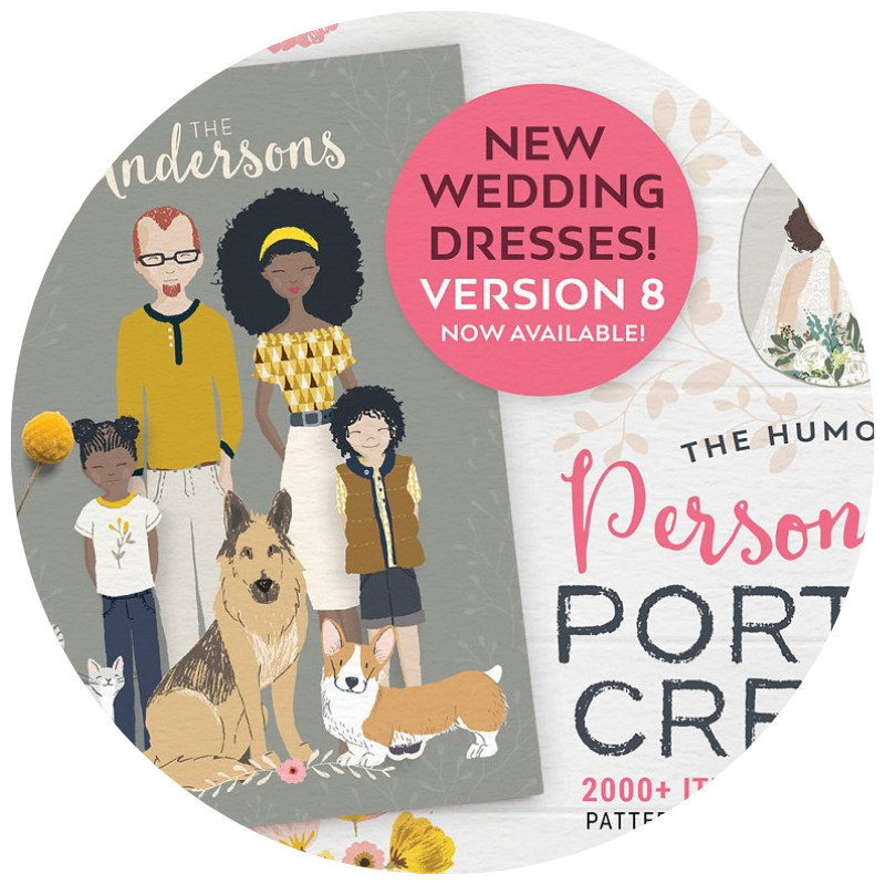 Personalised Portrait Creator v8 By Lisa Glanz | 23+ Ways to include your dog in your wedding - These dog wedding ideas are perfect for the couple who wants to include their favorite pup on their big day!