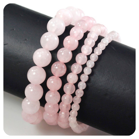 Handmade Natural Gemstone Bracelet by Ny6designjewelry- Simply gorgeous rose quartz wedding things - The Wedding Club