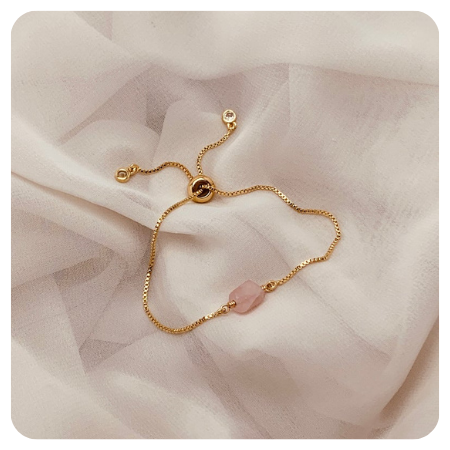 ROSE QUARTZ Bracelet by SaraWeberJewelry - Simply gorgeous rose quartz wedding things - The Wedding Club