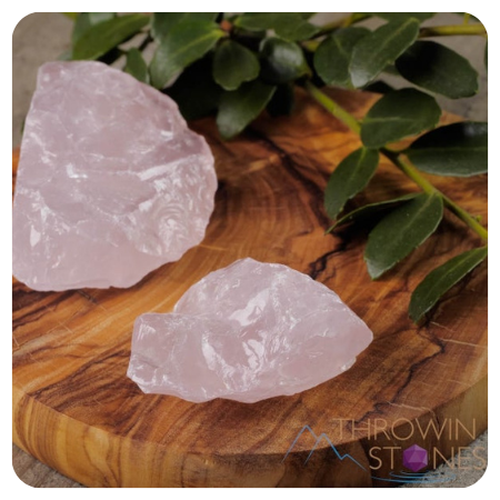 ROSE QUARTZ Raw Stones by ThrowinStones - Simply gorgeous rose quartz wedding things - The Wedding Club