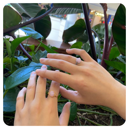 Rose Quartz Engagement Ring Dish | Luxury Bridal Gift