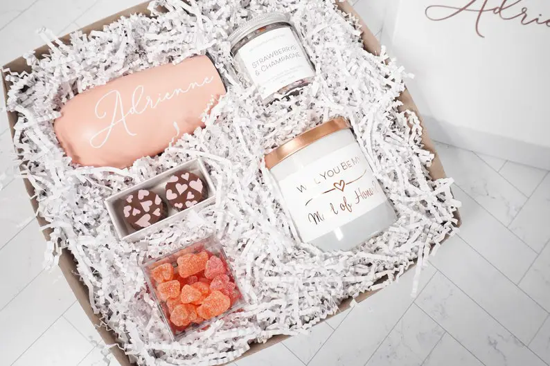 Bridesmaid Proposal Gift Box by DearlyBeelovedLLC