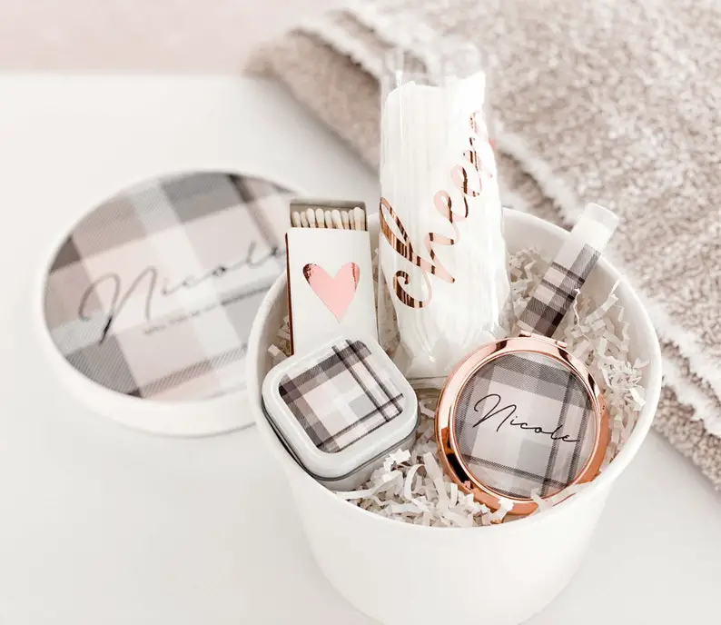 Plaid Bridesmaid Proposal Winter Box by ModParty