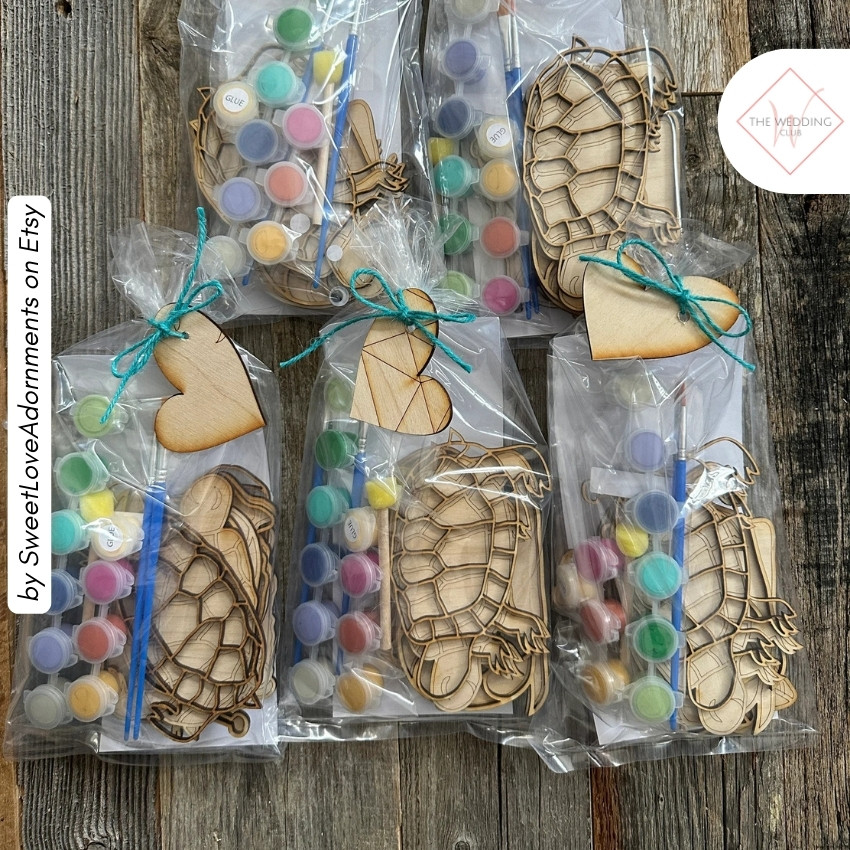 44 - Bulk kids painting party DIY by SweetLoveAdornments on Etsy - 43 Things to add to the kiddies table at your wedding - The Wedding Club