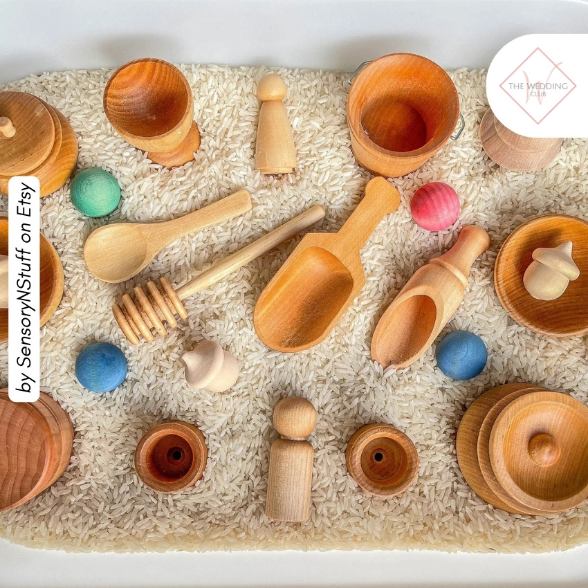 51 - Deluxe Set Of Sensory Bin Tools by SensoryNStuff on Etsy - 43 Things to add to the kiddies table at your wedding - The Wedding Club