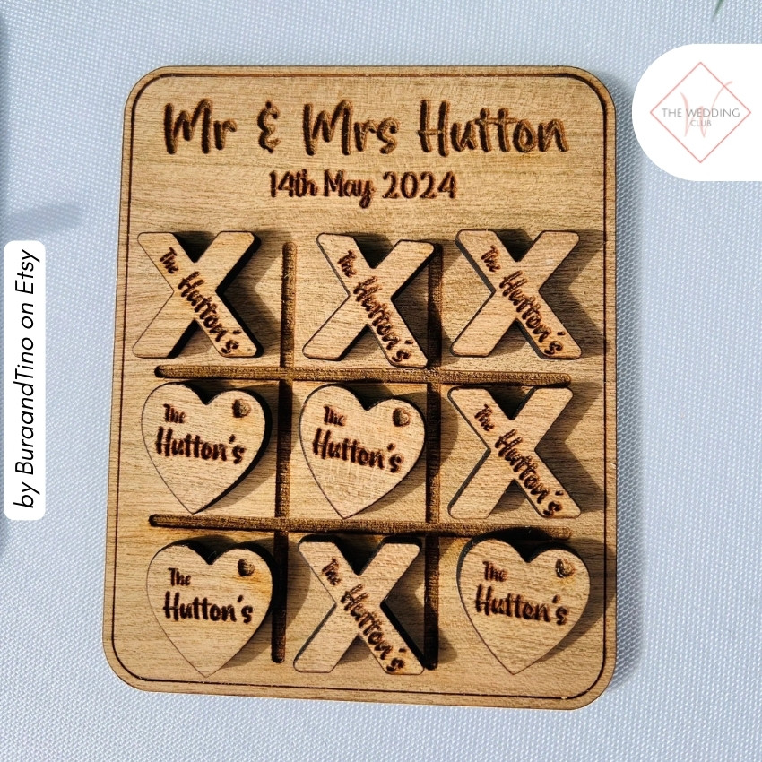 58 - Personalised Table Wedding Games by BuraandTino on Etsy - 43 Things to add to the kiddies table at your wedding - The Wedding Club