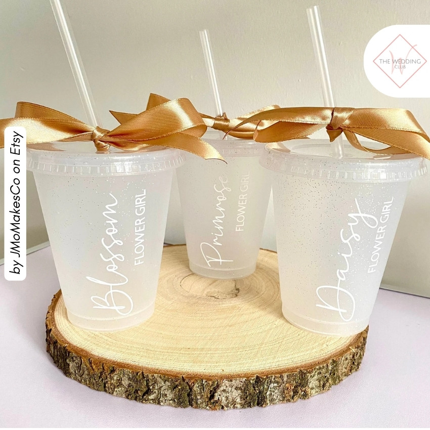 59 - Personalised Cold Cup by JMoMakesCo on Etsy - 43 Things to add to the kiddies table at your wedding - The Wedding Club