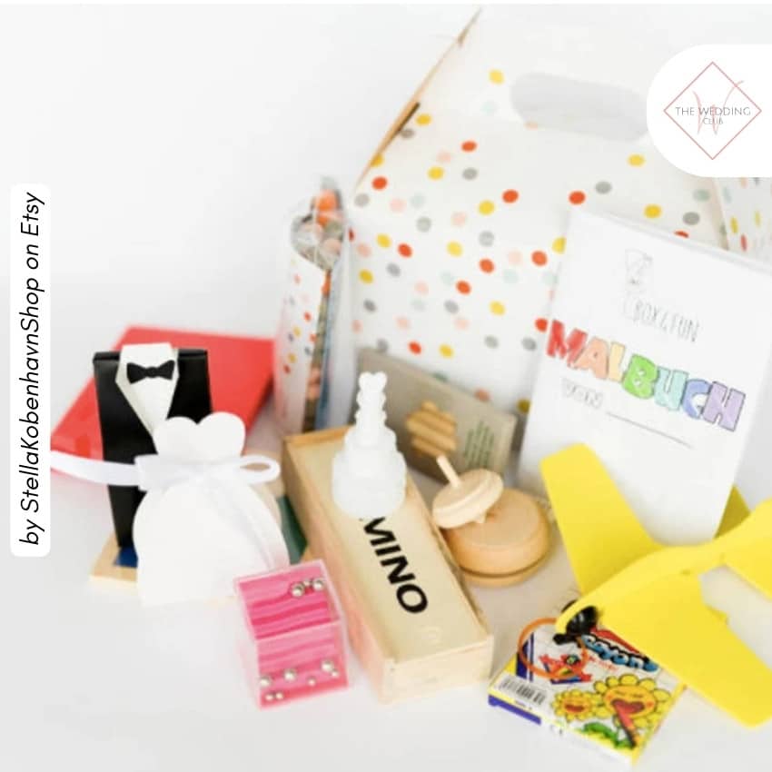 7 - Large toy box by StellaKobenhavnShop on Etsy - 43 Things to add to the kiddies table at your wedding - The Wedding Club