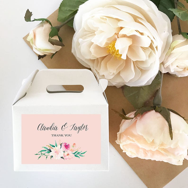 Personalized Favor Box by ModParty on Etsy - Things to add to the kiddies table at your wedding - The Wedding Club