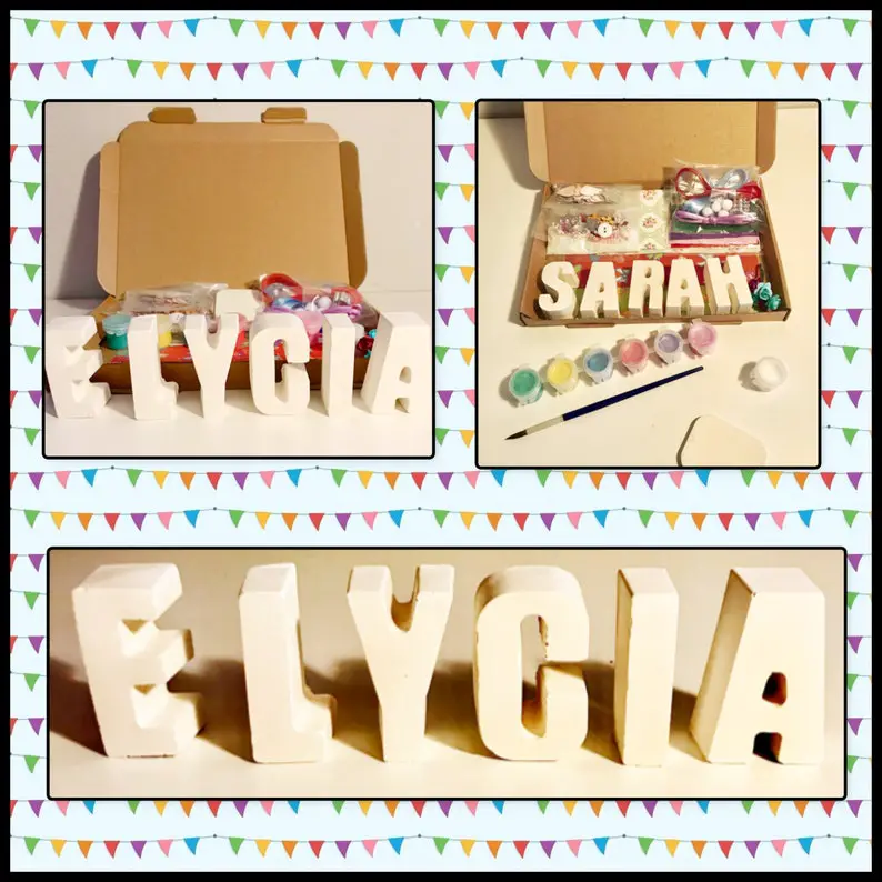 Paint your own Ceramic Kit by TheGiftPage on Etsy - Things to add to the kiddies table at your wedding - The Wedding Club