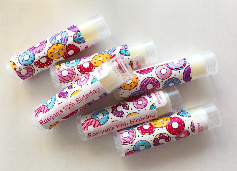 Lip Balm Party Favors by SugarLipsParty on Etsy - Things to add to the kiddies table at your wedding - The Wedding Club