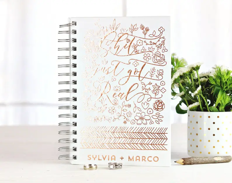 Shit Just Got Real Wedding Planner by PaperPeachShop on Etsy - 16 Fantastic Wedding Planners - The Wedding Club