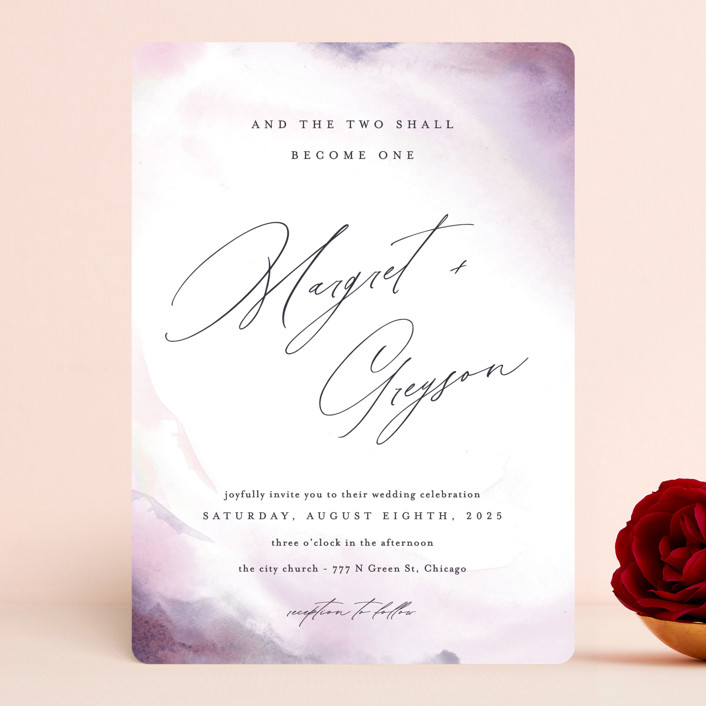 One Path on Minted - Amethyst Jewel Wedding Invitation Suite - The Wedding Club