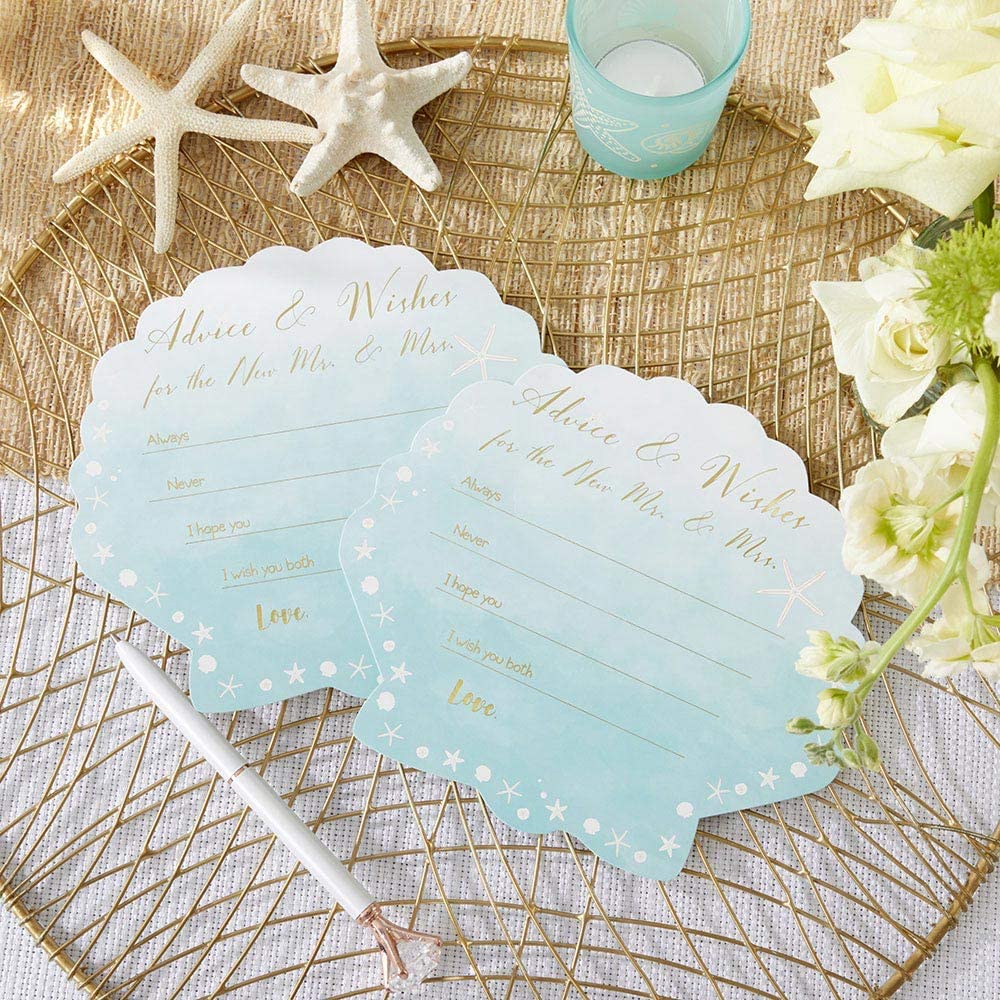 Kate Aspen Beach Party, One Size, Wedding Advice Cards (Set of 50) Style Name:Advice Cards by Kate Aspen on Amazon - Elegant Tropical Wedding - The Wedding Club