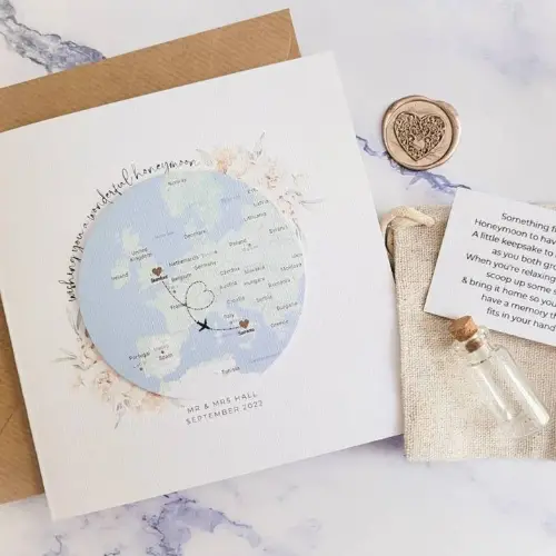 Personalised Location Map of Anywhere by EmmaBradleyDesigns on Etsy - Honeymoon gifts for newlyweds - The Wedding Club