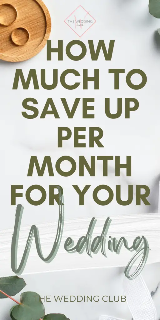 How much to save up per month for a wedding - The Wedding Club